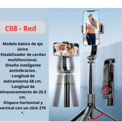 Gimbal estabilizador de cardan de mano para telefono movil